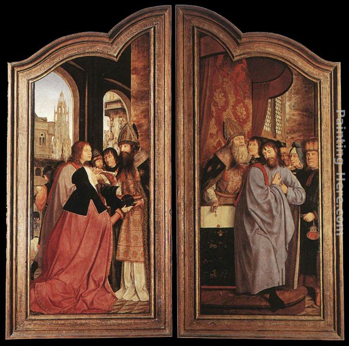 St Anne Altarpiece (closed) painting - Quentin Massys St Anne Altarpiece (closed) art painting